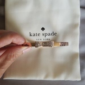 Kate Spade rose gold bow bangle